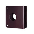 Don-Jo 6-CW 6 CW Wrap Around Plate 4" x 4-1/2" for Deadbolts with 2-3/8" Backset and 1-3/4" Door