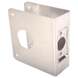 Don-Jo 8-CW 8 CW Wrap Around Plate 4-1/4" x 4-1/2" with 2-3/4" Backset for 1-3/4" Doors