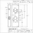 Don-Jo 26AD CW Wrap Around Plate 5-1/8" x 16-5/8" for Schlage AD Cylindrical Locks
