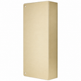 Don-Jo 40-CW blank wrap-around plate, 4-1/4" x 9", Satin Bronze finish, for 1-3/4" doors