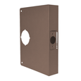 Don-Jo 55A-CW Wrap Around Plate 6-1/2" x 9" for 2-3/4" Backset Conversion on 1-3/4" Doors