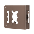 Don-Jo 81-2-CW 81 Wrap Around Plate 4-3/4" x 4-1/2" with 2-3/4" Backset for 1-3/4" Doors