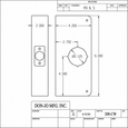 Don-Jo 200 CW Wrap Around Plate 4-1/4" x 9" for 2" Doors with 2-3/4" Backset