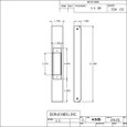 Don-Jo 478-FE Wrap Around Plate 1" x 12" for 1-3/4" Inactive Doors