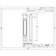 Don-Jo 504-FE Wrap Around Mortise Lock Door Reinforcement Plate — 12" x 1" for 1-3/4" Doors