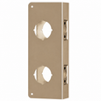 Don-Jo 942 Wrap Around Plate 4" x 9" for Double Lock Combination Locksets, 2-3/8" Backset, 1-3/4" Door