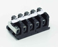B-Line Eaton series accessories, 12, Type 12-AW-14, Channel mount, Console accessories, #18-#4 heavy-duty flat base terminal block