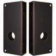 Don-Jo 9080-CW wrap around plate, 5-1/8" x 12", 2-3/4" backset, Oil Rubbed Bronze finish, front and back view