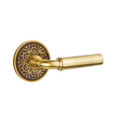 Classic Brass Manning Lever with Lancaster Rosette in French Antique
