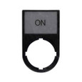 B-Line M22 Modular Pushbutton Legend Plate, Complete