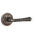 Turino Lever with Lancaster Rosette in Oil Rubbed Bronze Finish (US10B)