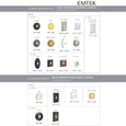 Emtek Emtek Designer Brass Leverset - Rope Lever, Passage Set EMTEK-DESIGNER-LEVERSETS-ROPE-PASSAGE
