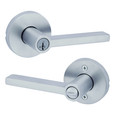 Kwikset 745HFL SMT Halifax Fire Rated Lever Set Keyed Door Lock (Reversible) with SmartKey for Entryways, Entrances