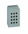 B-Line Eaton series push button enclosures, 8.87" height, 3.5" length, 2.75" width, 12, Hinged cover, PBSB enclosure, Surface mounted, Medium single