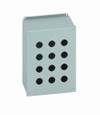 B-Line Eaton series push button enclosures, 14" height, 4.75" length, 6.25" width, 12, Hinged cover, PBX enclosure, Surface mounted, Medium single do