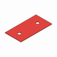 B-Line Eaton series open racks, Red, Polyester fiberglass, 3/4" hole diameter, Made from UL-94 VO material for flame resistance, Two-hole isolation p