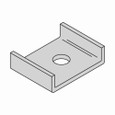 B-Line Eaton series runway accessories, Used to attach cable grid to auxiliary support, Spanner clip, ASTM A570 structural steel, Yellow zinc
