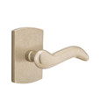 Cody Sandcast Bronze lever with #4 rosette in Tumbled White Bronze finish
