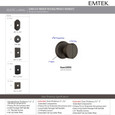 Emtek Emtek Sandcast Bronze Knobsets - Round Knob, Passage Set EMTEK-SANDCAST-BRONZE-KNOBSETS-ROUND-PASSAGE