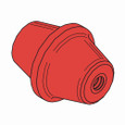 B-Line Eaton series open racks, Red, Polyester fiberglass, Isolator, hex head cap screws and lock washers, 5/8"-11 thread size, Used to isolate coppe