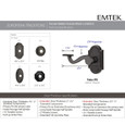 Emtek Lost Wax Cast Bronze Leversets - Padua Lever, Passage Set
