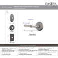 Emtek Emtek Wrought Steel Leversets - Normandy Lever, Passage Set EMTEK-WROUGHT-STEEL-CAST-LEVERS-NORMANDY-PASSAGE