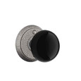 Emtek Emtek Wrought Steel Knobsets - Madison Black Knob, Passage Set EMTEK-WS-CAST-KNOBSETS-MADISON-BLACK-PASSAGE