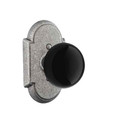 Emtek Emtek Wrought Steel Knobsets - Madison Black Knob, Passage Set EMTEK-WS-CAST-KNOBSETS-MADISON-BLACK-PASSAGE
