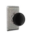 Emtek Emtek Wrought Steel Knobsets - Madison Black Knob, Passage Set EMTEK-WS-CAST-KNOBSETS-MADISON-BLACK-PASSAGE
