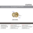 Emtek Designer Brass Knobsets - Ribbon & Reed Knob, Passage Set