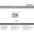 Emtek Designer Brass Knobsets - Rope Knob, Passage Set