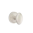 Emtek Classic Brass Knobsets with Designer Rosettes - Egg Knob, Passage Set