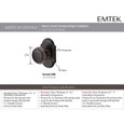 Emtek Emtek Classic Brass Knobsets - Norwich Knob, Passage Set EMTEK-CLASSIC-KNOBSETS-NORWICH-PASSAGE