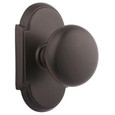 Providence Brass knob with #8 rosette in Oil Rubbed Bronze finish