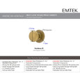 Emtek Classic Brass Knobsets - Providence Knob, Passage Set