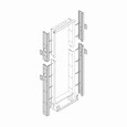 B-Line Eaton series open racks, 11 Gauge steel, Junction plates: 6, Yellow zinc, Used to create an enclosed wiring duct for cable management, End duc