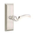 Emtek Emtek 8135 Designer Brass Leverset with Wilshire 7" Non-Keyed Sideplate Lockset, Passage Set EMTEK-8135-DESIGNER-BRASS-LEVERS
