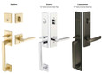 Emtek Emtek 4830 Baden Double Cylinder Entrance Handleset - Brass Tubular EMTEK-4830