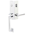 Emtek 4808 Davos Dummy Entrance Handleset - Brass Tubular