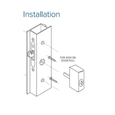 Adams Rite 4026 Five Pin Tumbler Cylinder Pull for Wood Door Applications