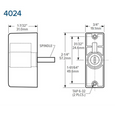 Adams Rite 4026 Five Pin Tumbler Cylinder Pull for Wood Door Applications