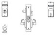 Corbin Russwin Corbin Russwin ML2068 Mortise Privacy or apartament Lever Lockset COR-ML2068-KEYED