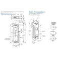 Adams Rite 4900 Series Heavy Duty Deadlatch with Radius Weatherstrip Faceplate
