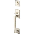 Emtek Emtek 450421 Rustic Modern Rectangular Sectional Entrance Handleset - Sandcast Bronze Tubular - Dummy EMTEK-450421