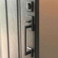 Emtek Emtek 450421 Rustic Modern Rectangular Sectional Entrance Handleset - Sandcast Bronze Tubular - Dummy EMTEK-450421