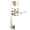 Emtek Emtek 450421 Rustic Modern Rectangular Sectional Entrance Handleset - Sandcast Bronze Tubular - Dummy EMTEK-450421