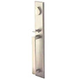 Emtek Emtek 450623 Rustic Modern Rectangular Full Length Entrance Handleset - Sandcast Bronze Tubular - Dummy EMTEK-450623