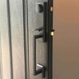 Emtek Emtek 452522 Rustic Modern Rectangular Monolithic Entrance Handleset - Sandcast Bronze Tubular - Double Cylinder EMTEK-452522