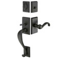 Emtek Emtek 450411 Rectangular Sectional Entrance Handleset - Sandcast Bronze Tubular - Dummy EMTEK-450411