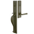 Emtek Emtek 450613 Rectangular Full Length Entrance Handleset - Sandcast Bronze Tubular - Dummy EMTEK-450613